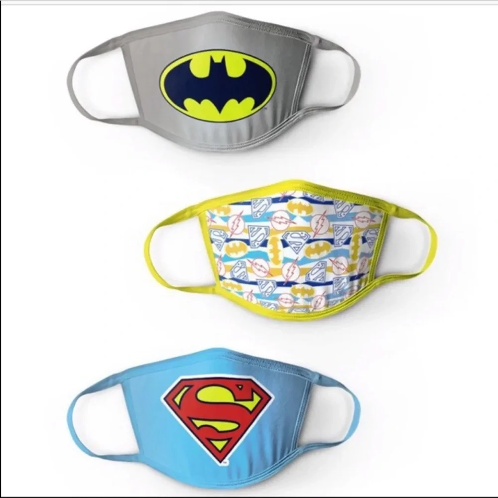 Superhero boys back to school face mask bundle